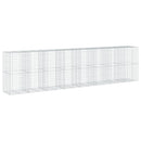 vidaXL horganyzott vas gabion kosár fedéllel 800 x 100 x 200 cm