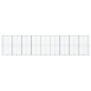 vidaXL horganyzott vas gabion kosár fedéllel 900 x 100 x 200 cm