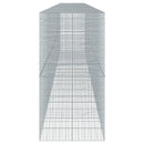 vidaXL horganyzott vas gabion kosár fedéllel 900 x 100 x 200 cm