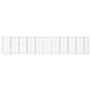 vidaXL horganyzott vas gabion kosár fedéllel 1050 x 100 x 200 cm