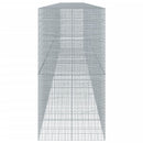 vidaXL horganyzott vas gabion kosár fedéllel 1100 x 100 x 200 cm