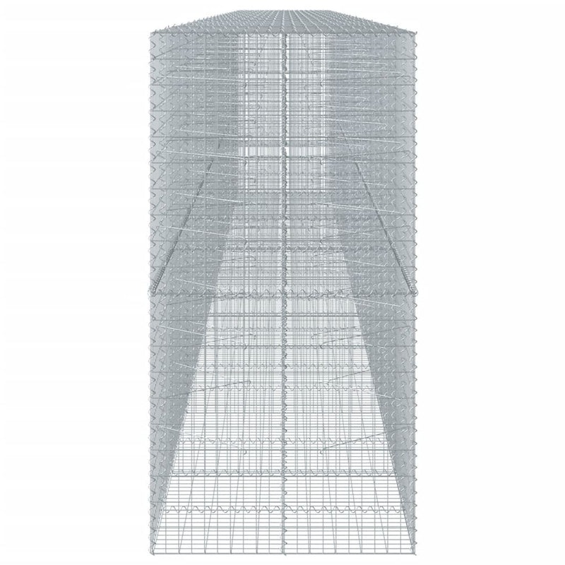 vidaXL horganyzott vas gabion kosár fedéllel 1100 x 100 x 200 cm