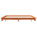 vidaXL viaszbarna tömör fenyőfa ágy matrac nélkül 160 x 200 cm