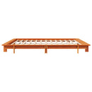 vidaXL viaszbarna tömör fenyőfa ágy matrac nélkül 160 x 200 cm