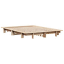 vidaXL tömör fenyőfa ágykeret ágy matrac nélkül 120 x 200 cm