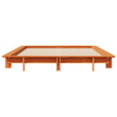vidaXL viaszbarna tömör fenyőfa ágy matrac nélkül 120 x 200 cm
