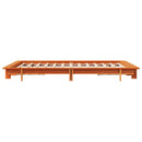 vidaXL viaszbarna tömör fenyőfa ágy matrac nélkül 120 x 200 cm