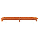 vidaXL viaszbarna tömör fenyőfa ágy matrac nélkül 100 x 200 cm