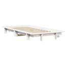 vidaXL fehér tömör fenyőfa ágy matrac nélkül 90 x 200 cm