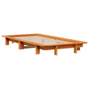 vidaXL viaszbarna tömör fenyőfa ágy matrac nélkül 90 x 200 cm
