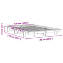 vidaXL tömör fenyőfa ágy matrac nélkül 120 x 190 cm