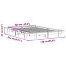 vidaXL fehér tömör fenyőfa ágy matrac nélkül 120 x 190 cm