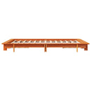 vidaXL viaszbarna tömör fenyőfa ágy matrac nélkül 120 x 190 cm