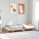 vidaXL tömör fenyőfa ágykeret matrac nélkül 90 x 190 cm