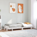 vidaXL fehér tömör fenyőfa ágykeret matrac nélkül 90 x 190 cm