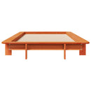 vidaXL viaszbarna tömör fenyőfa ágy matrac nélkül 90 x 190 cm