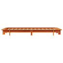 vidaXL viaszbarna tömör fenyőfa ágy matrac nélkül 90 x 190 cm