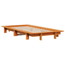 vidaXL viaszbarna tömör fenyőfa ágy matrac nélkül 75 x 190 cm