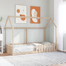 vidaXL tömör fenyőfa házikó gyerekágykeret 90 x 190 cm