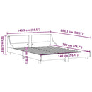 vidaXL fehér tömör fenyőfa ágy matrac nélkül 140 x 200 cm