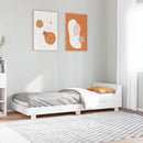 vidaXL fehér tömör fenyőfa ágy matrac nélkül 100 x 200 cm