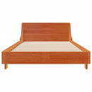 vidaXL viaszbarna tömör fenyőfa ágy matrac nélkül 100 x 200 cm