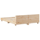 vidaXL tömör fenyőfa ágy matrac nélkül 140 x 190 cm
