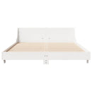 vidaXL fehér tömör fenyőfa ágy matrac nélkül 140x190 cm