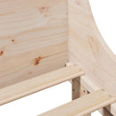 vidaXL tömör fenyőfa ágykeret matrac nélkül 90 x 190 cm