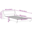 vidaXL fehér tömör fenyőfa ágykeret matrac nélkül 90 x 190 cm