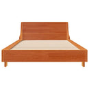 vidaXL viaszbarna tömör fenyőfa ágy matrac nélkül 90 x 190 cm