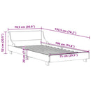 vidaXL fehér tömör fenyőfa ágy matrac nélkül 75 x 190 cm
