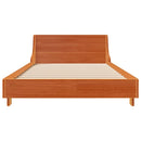 vidaXL viaszbarna tömör fenyőfa ágy matrac nélkül 75 x 190 cm