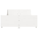 vidaXL fehér tömör fenyőfa ágy matrac nélkül 120 x 200 cm