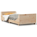 vidaXL tömör fenyőfa ágy matrac nélkül 100 x 200 cm