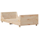vidaXL tömör fenyőfa ágy matrac nélkül 100 x 200 cm