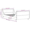 vidaXL fehér tömör fenyőfa ágy matrac nélkül 90 x 200 cm