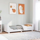 vidaXL fehér tömör fenyőfa ágy matrac nélkül 90 x 200 cm