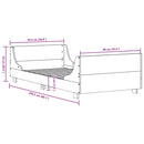 vidaXL viaszbarna tömör fenyőfa ágy matrac nélkül 90 x 200 cm