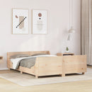 vidaXL tömör fenyőfa ágy matrac nélkül 120 x 190 cm