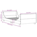 vidaXL viaszbarna tömör fenyőfa ágy matrac nélkül 90 x 190 cm