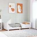 vidaXL fehér tömör fenyőfa ágy matrac nélkül 75 x 190 cm