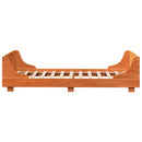 vidaXL viaszbarna tömör fenyőfa ágy matrac nélkül 75 x 190 cm