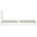 vidaXL fehér tömör fenyőfa ágy matrac nélkül 90 x 200 cm