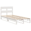 vidaXL fehér tömör fenyőfa ágy matrac nélkül 100 x 200 cm