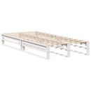 vidaXL fehér tömör fenyőfa ágy matrac nélkül 100 x 200 cm