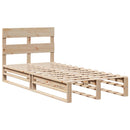 vidaXL tömör fenyőfa ágy matrac nélkül 75 x 190 cm