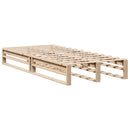 vidaXL tömör fenyőfa ágy matrac nélkül 75 x 190 cm