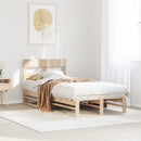 vidaXL tömör fenyőfa ágy matrac nélkül 75 x 190 cm