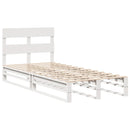 vidaXL fehér tömör fenyőfa ágy matrac nélkül 75 x 190 cm